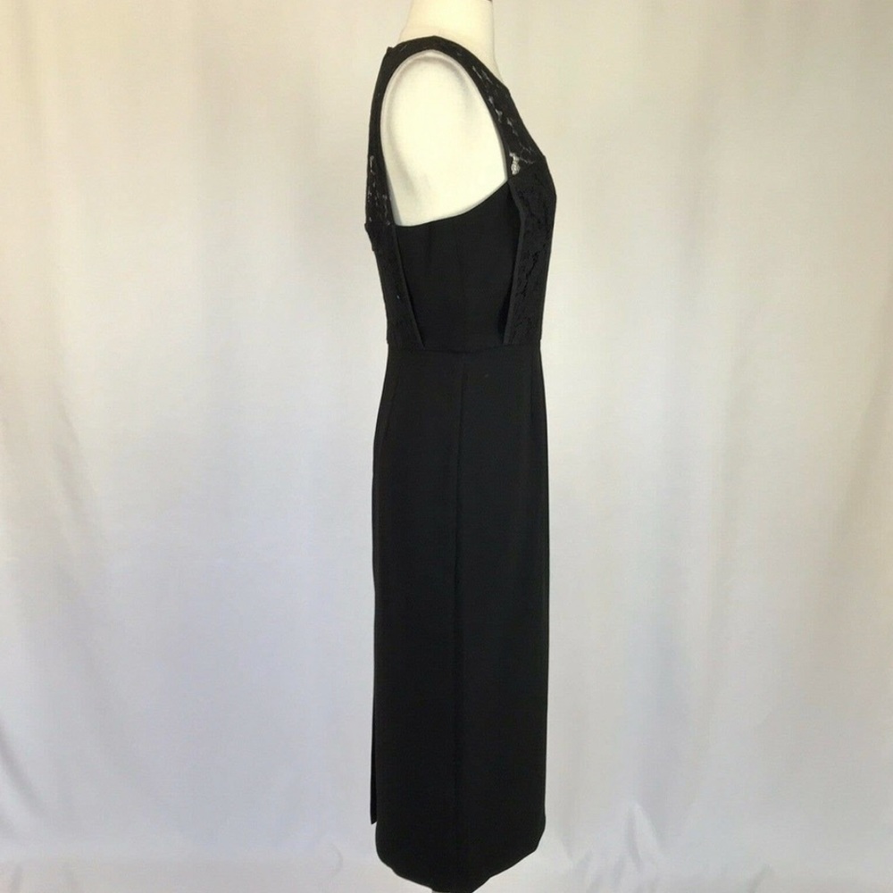 NWT Lace and Crepe Sheath Cocktail Dress - Picture 3 of 7